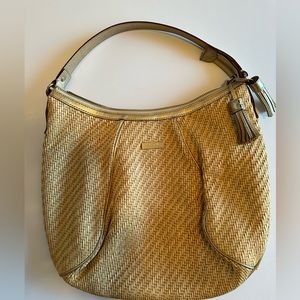 Woven Kate spade shoulder bag. Perfect for summer!!!